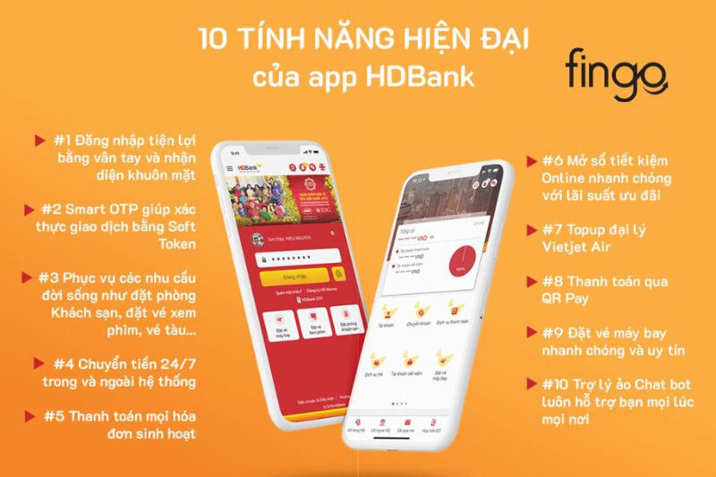 Các tính năng và tiện ích của HDBank Mobile Banking
