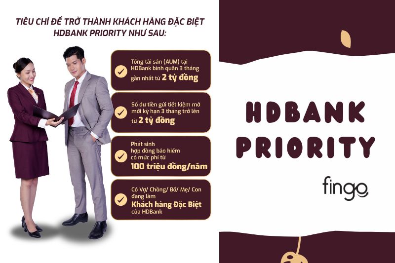 Điều kiện trở thành hội viên HDBank Priority