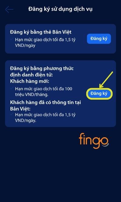 Chọn Đăng ký.