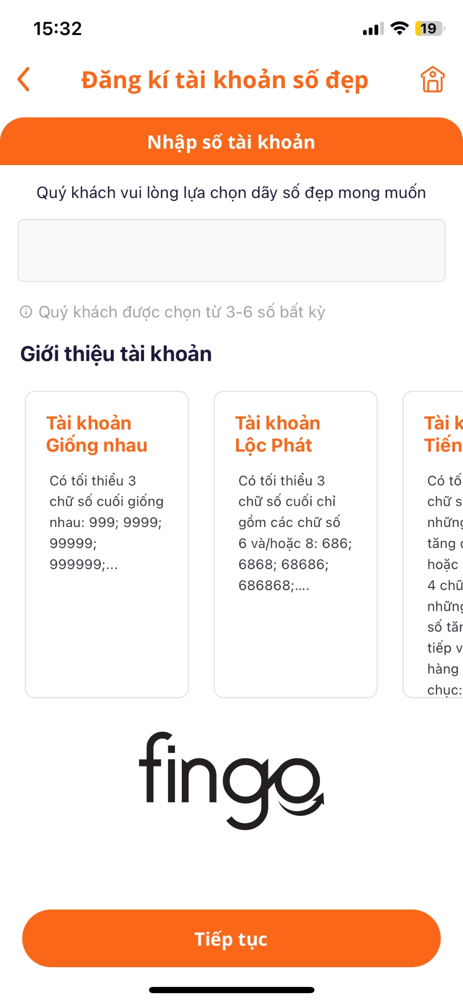 Chọn dãy số mà bạn muốn.