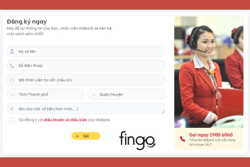 Cách đăng ký Internet Banking HDBank trên website