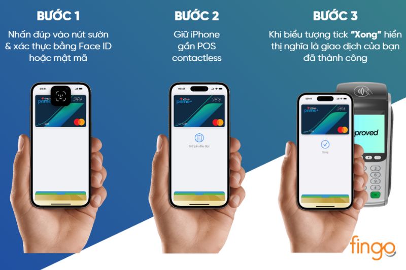 Hướng dẫn thanh toán thẻ VPBank với Apple Pay bằng thiết bị xác thực FaceID