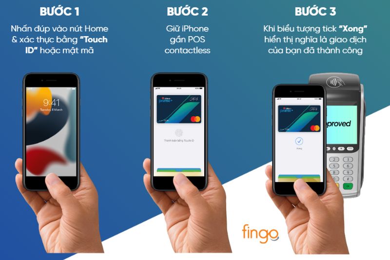 Hướng dẫn thanh toán thẻ VPBank với Apple Pay bằng thiết bị xác thực TouchID