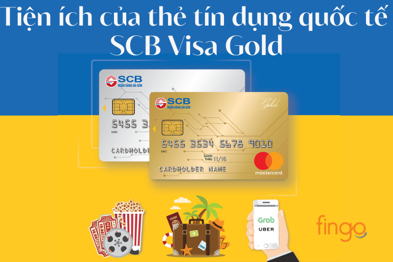 Tiện ích của thẻ tín dụng quốc tế SCB Visa Gold
