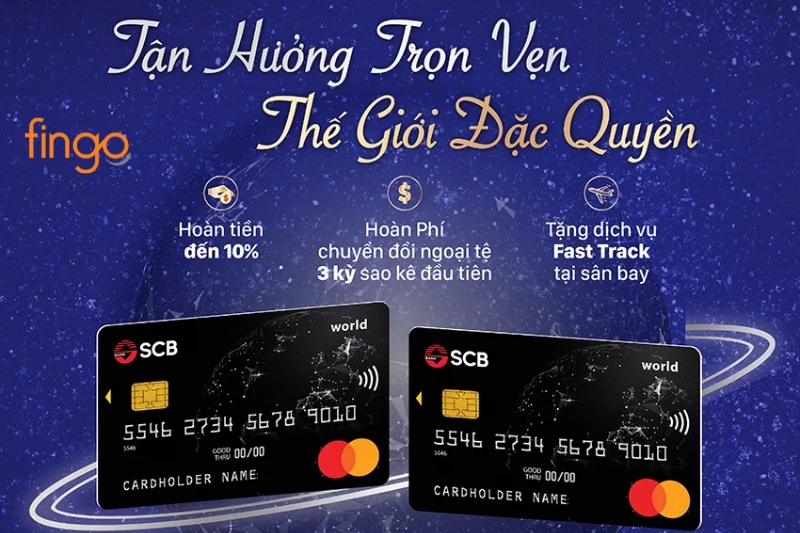 Tiện ích của thẻ tín dụng quốc tế SCB MasterCard World
