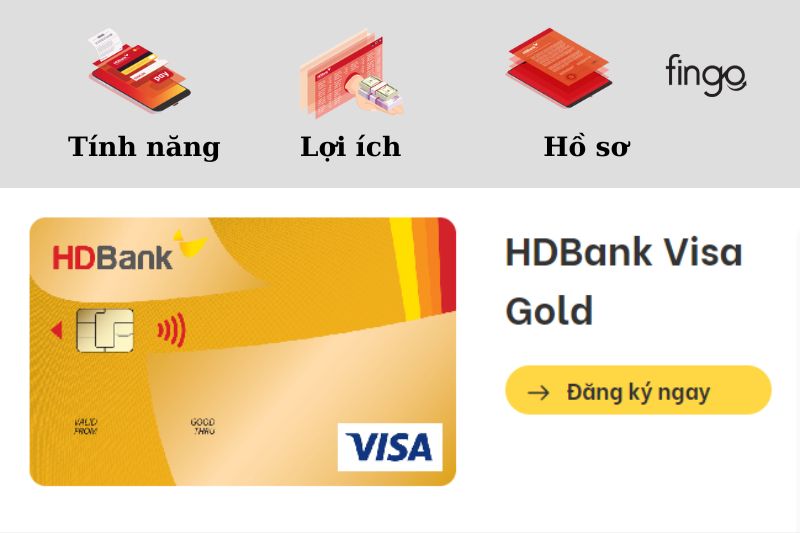 Thẻ tín dụng quốc tế HDBank Visa Gold