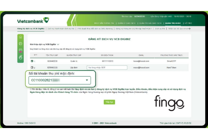 Cách chuyển đổi từ Digibank sang DigiBiz bước 3