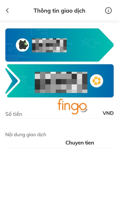Nhập số tiền cần chuyển. Chọn tiếp tục