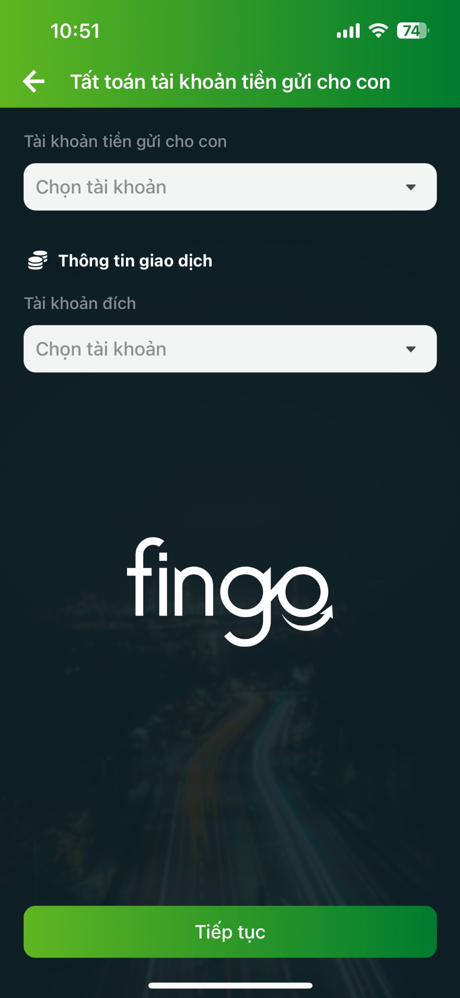 Cách gửi tiền gửi cho con Vietcombank bước 6