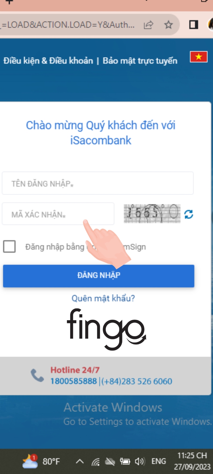 Cách mở khoá thẻ Sacombank bằng Internet Banking.