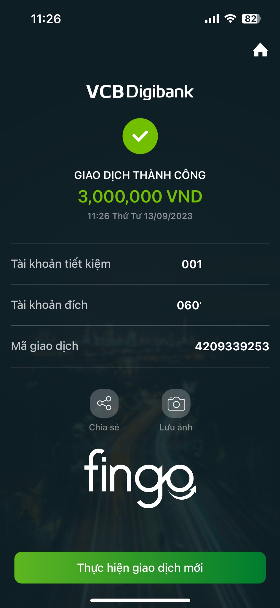 Cách tất toán tiền tiết kiệm online Vietcombank bước 6