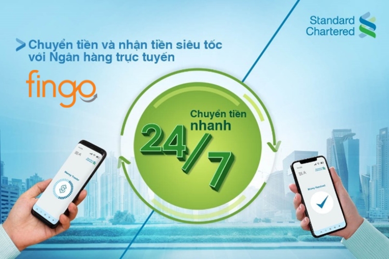 Cách chuyển tiền Standard Chartered trong nước 24/7