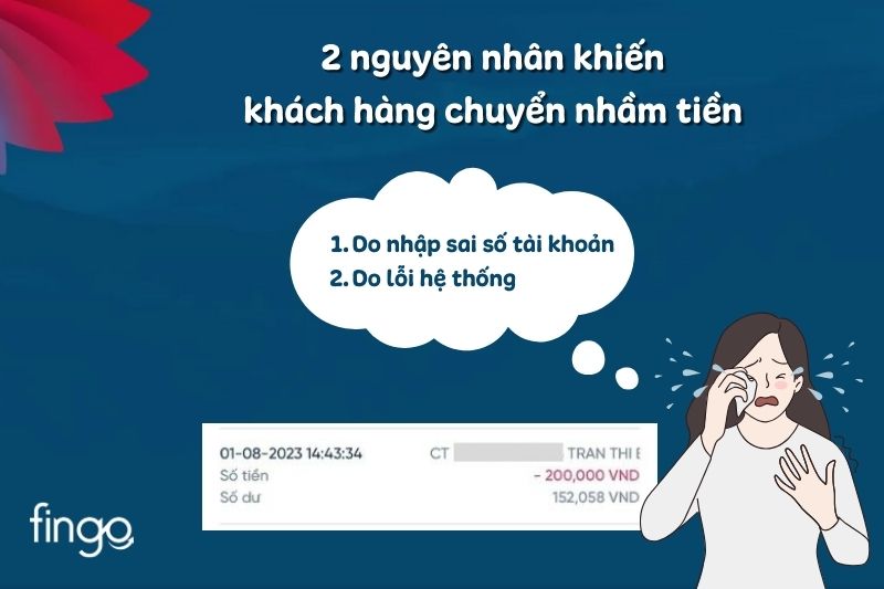 Nguyên nhân chuyển tiền nhầm tài khoản Vietinbank