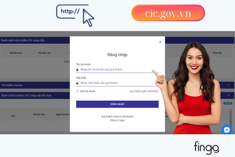 Đăng nhập vào hệ thống và kết quả nợ xấu sẽ hiển thị trên màn hình