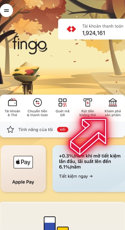 Đăng nhập và nhấn chọn mục khám phá sản phẩm