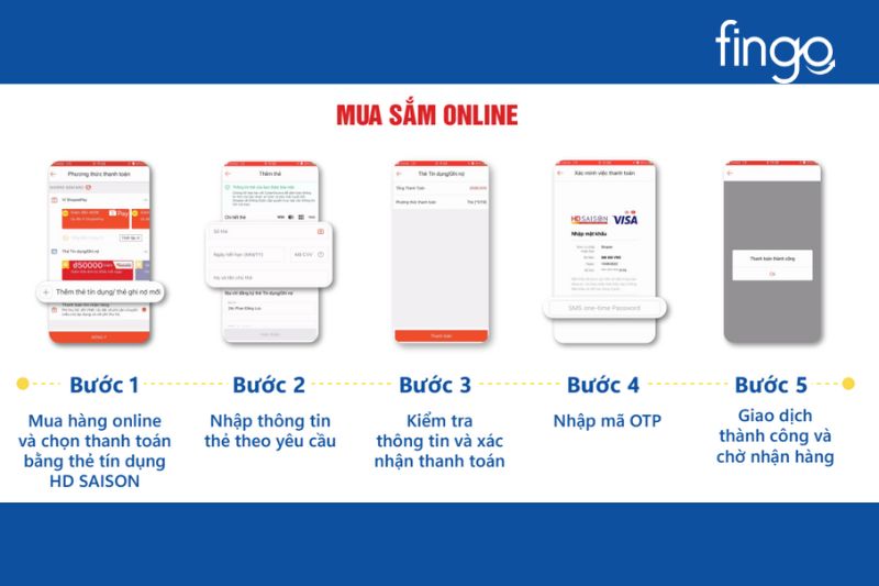 Cách mua sắm online thẻ tín dụng quốc tế HD SAISON Visa