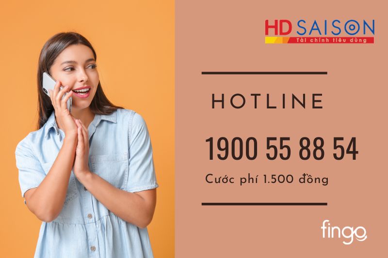 Cước sử dụng số điện thoại của tổng đài HD SAISON là 1.500 đồng