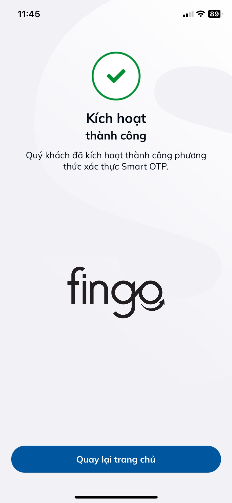 Cách kích hoạt Smart OTP Sacombank bước 6