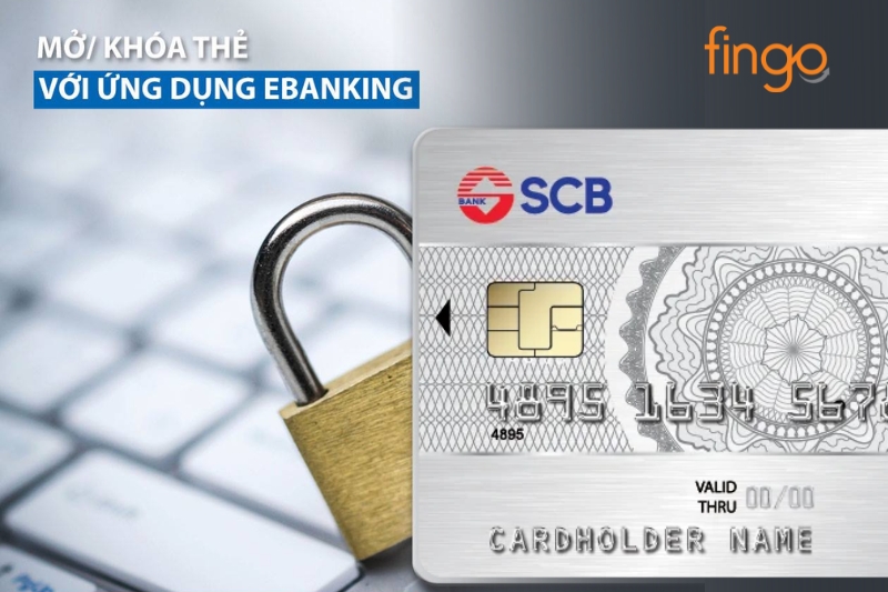Mở khóa thẻ SCB trên app