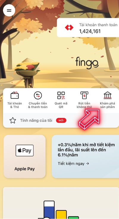 Nhấn chọn mục Khám phá sản phẩm