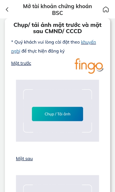 Chụp hai mặt CMND/CCCD và chữ ký mẫu.
