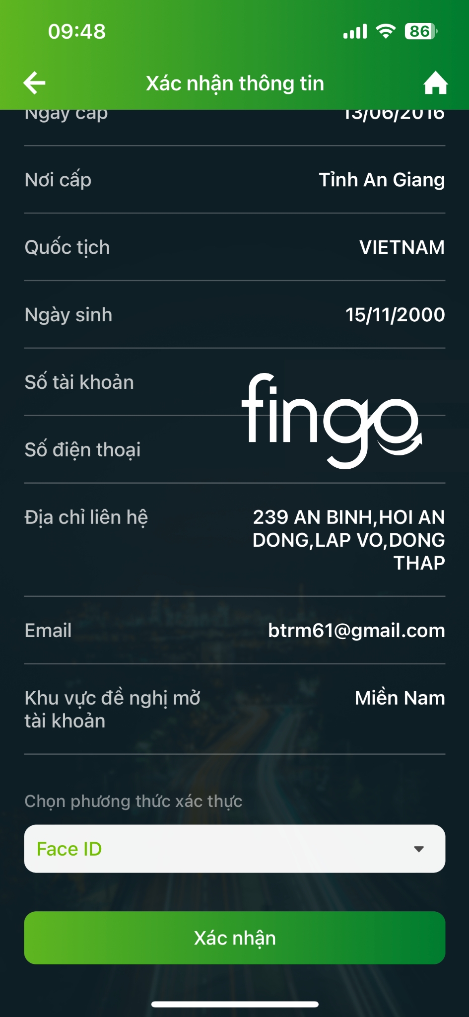 Cách mở tài khoản chứng khoán Vietcombank online bước 4