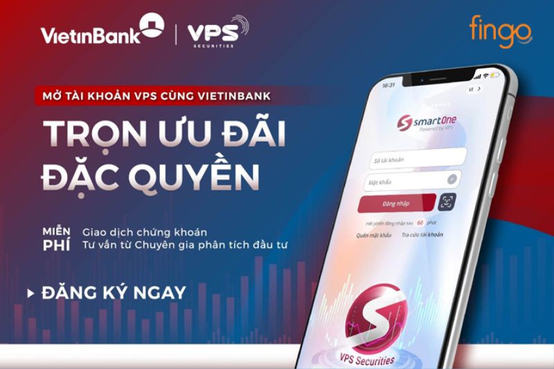 Ngoài ra, khách hàng có thể mở tài khoản chứng khoán Vietinbank ngay trên ứng dụng SmartOne