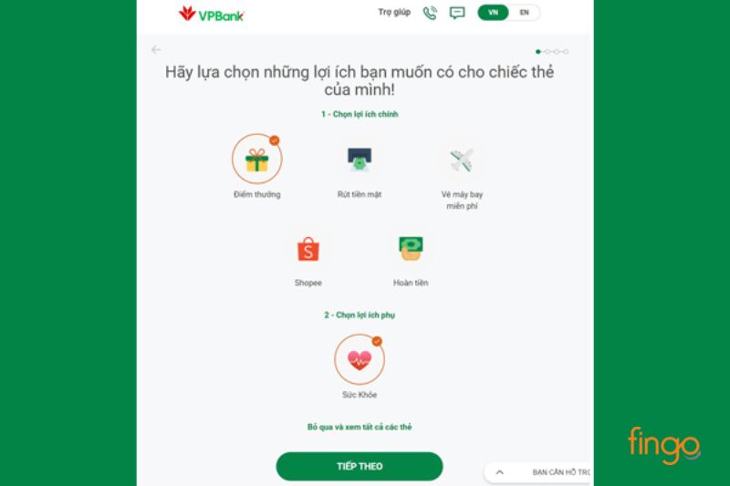 Lựa chọn lợi ích thẻ phù hợp với bản thân