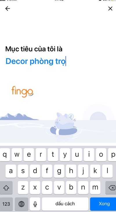 Nhập tên khoản tiền tích lũy