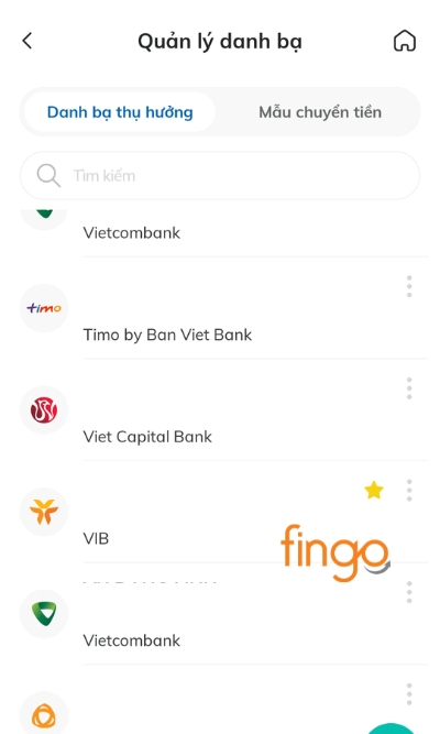 Chọn tài khoản đã được yêu thích. Chọn dấu 3 chấm bên góc phải.