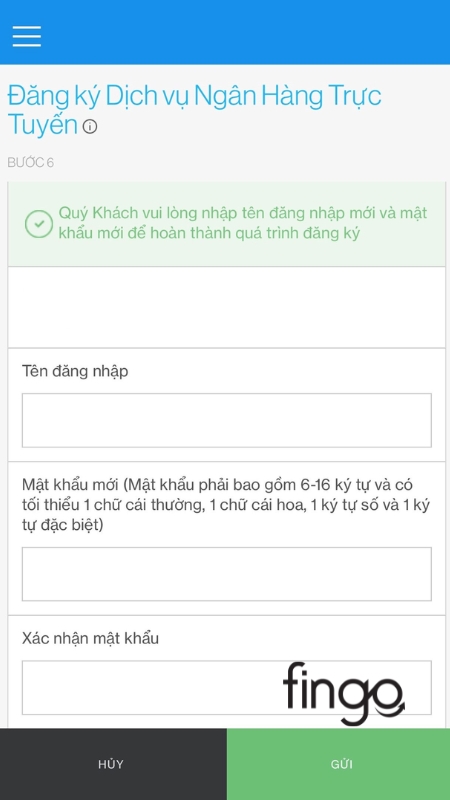 Nhập Tên đăng nhập và Mật khẩu để sử dụng SC Mobile Vietnam