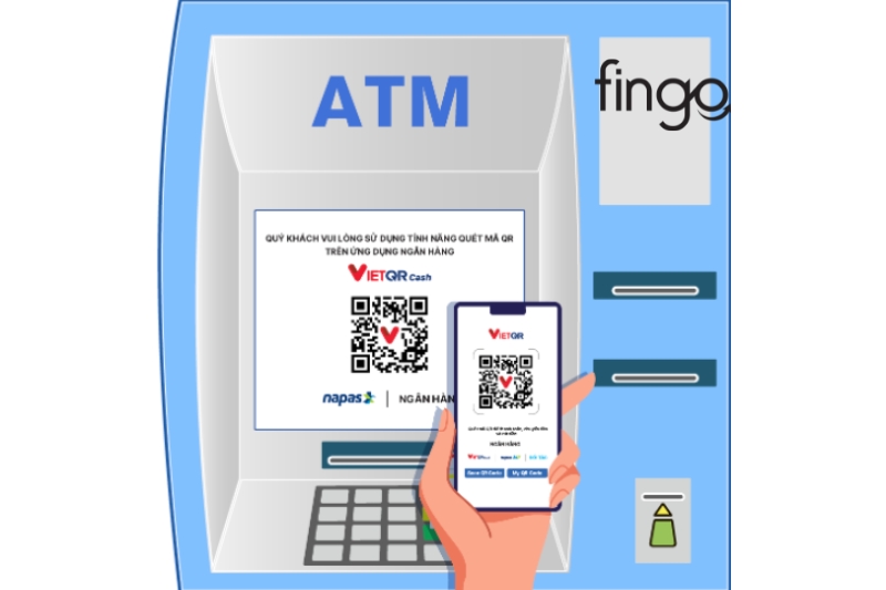Hướng dẫn rút tiền tại ATM bằng VietQRCash bước 2