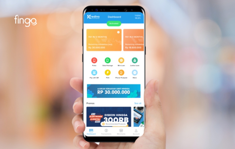 Thanh toán khoản vay qua app Kredivo