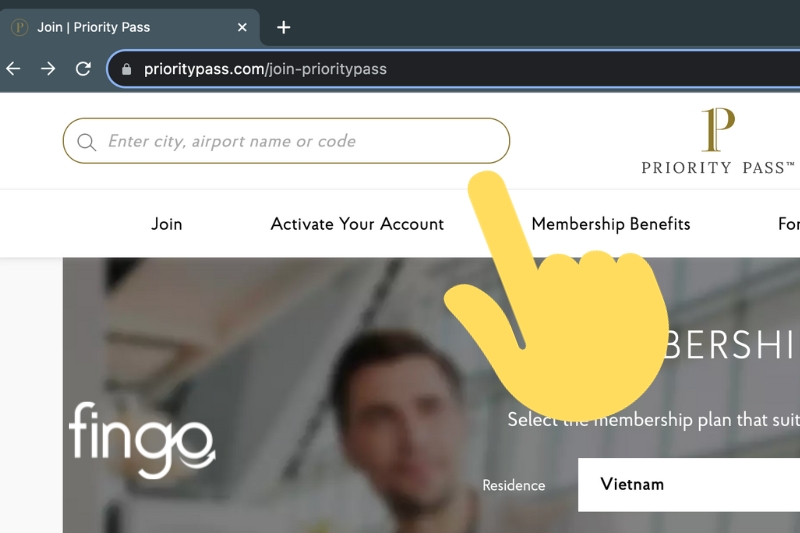 Cách tìm phòng chờ Priority Pass