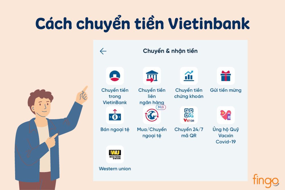 Hướng dẫn 4 cách chuyển tiền Vietinbank đơn giản