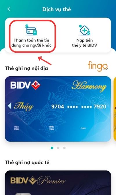 Có thể thanh toán thẻ tín dụng cho người khác không?