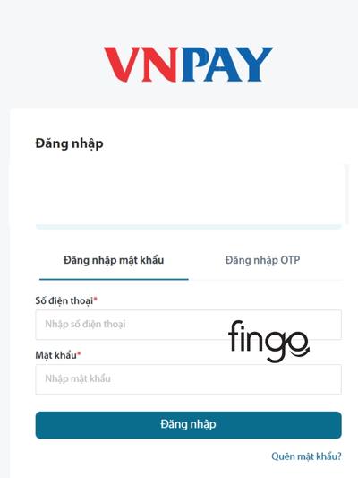 Nhập thông tin đăng nhập vào VNPAY đã tải về PC