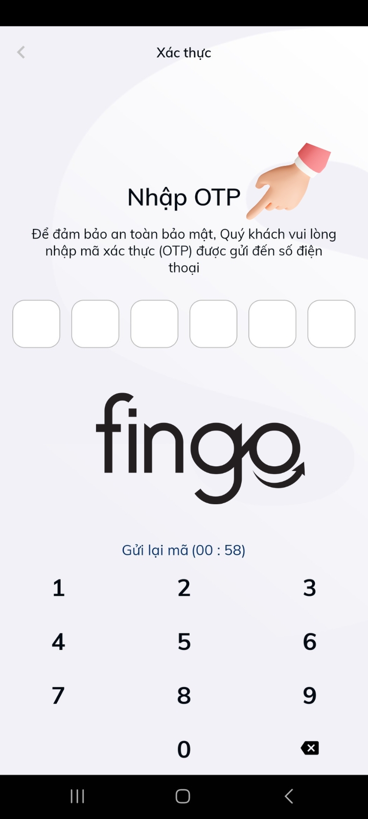 Nhập mã OTP
