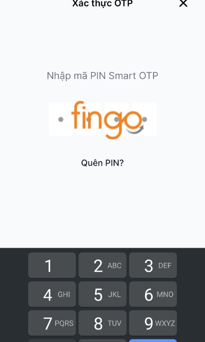 Nhập mã OTP xác thực
