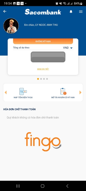 Lướt tìm mục “Mở tài khoản có kỳ hạn”.