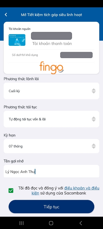 Nhập thông tin