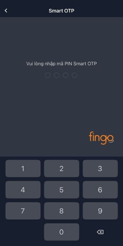 Nhập OTP và xác nhận Soft OTP