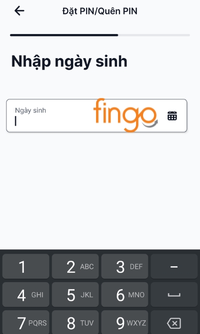 Nhập ngày sinh 