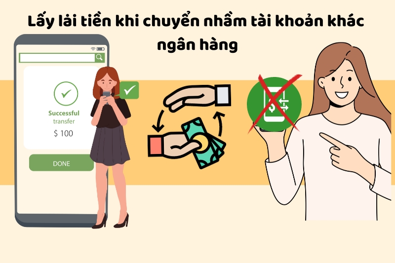 Cách lấy lại tiền khi chuyển nhầm SaiGonBank khác ngân hàng
