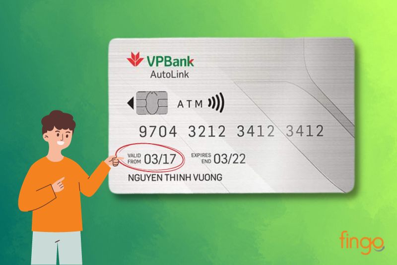 Kiểm tra ngày phát hành trực tiếp trên thẻ ATM