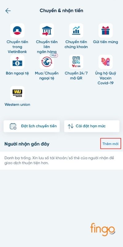 Chọn Thêm mới