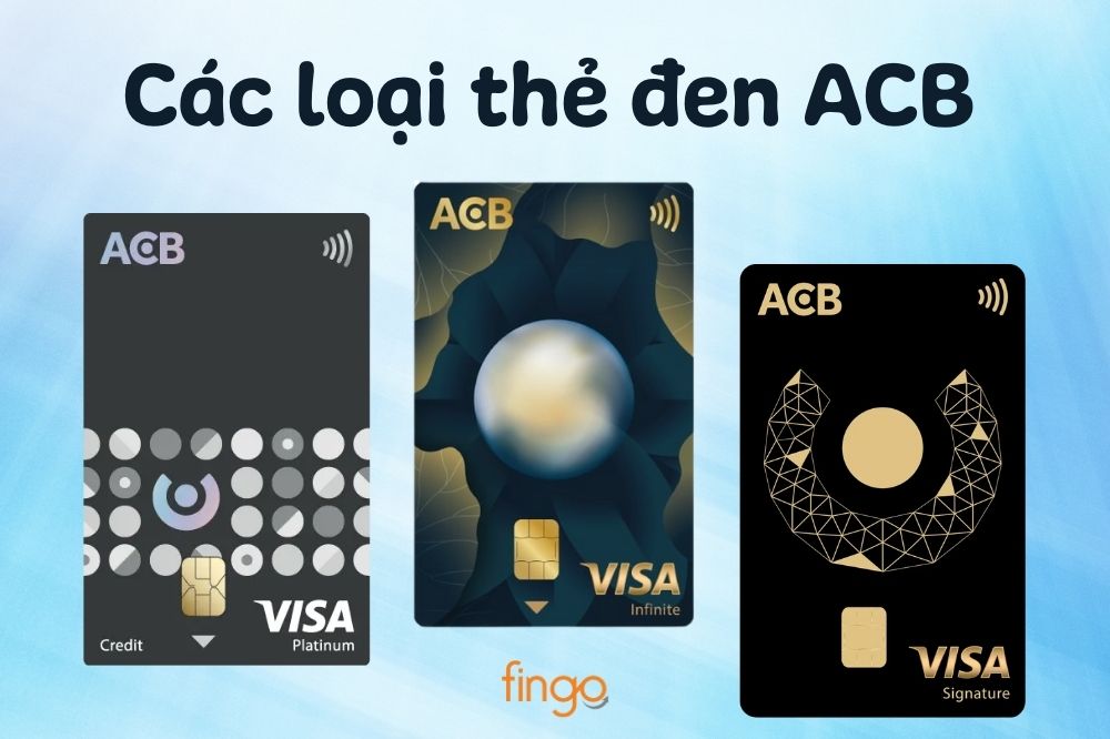 Các loại thẻ đen ACB