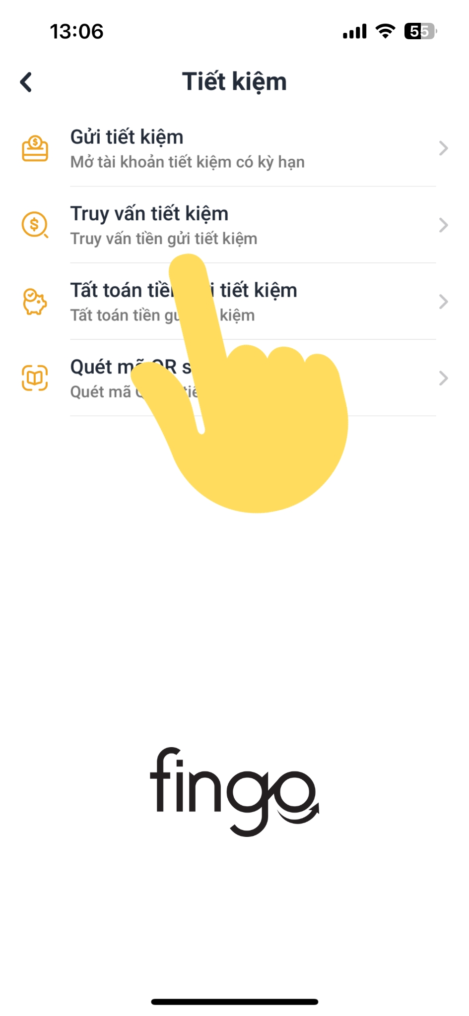 Tra cứu sổ tiết kiệm LPBank online bước 2