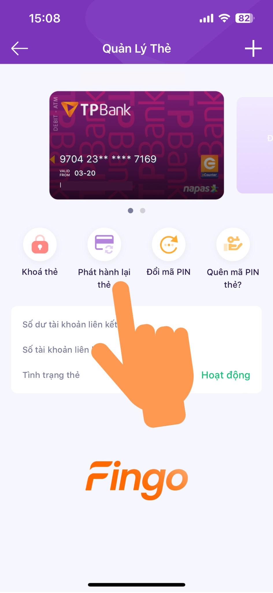 Cách gia hạn thẻ tín dụng TPBank bước 2