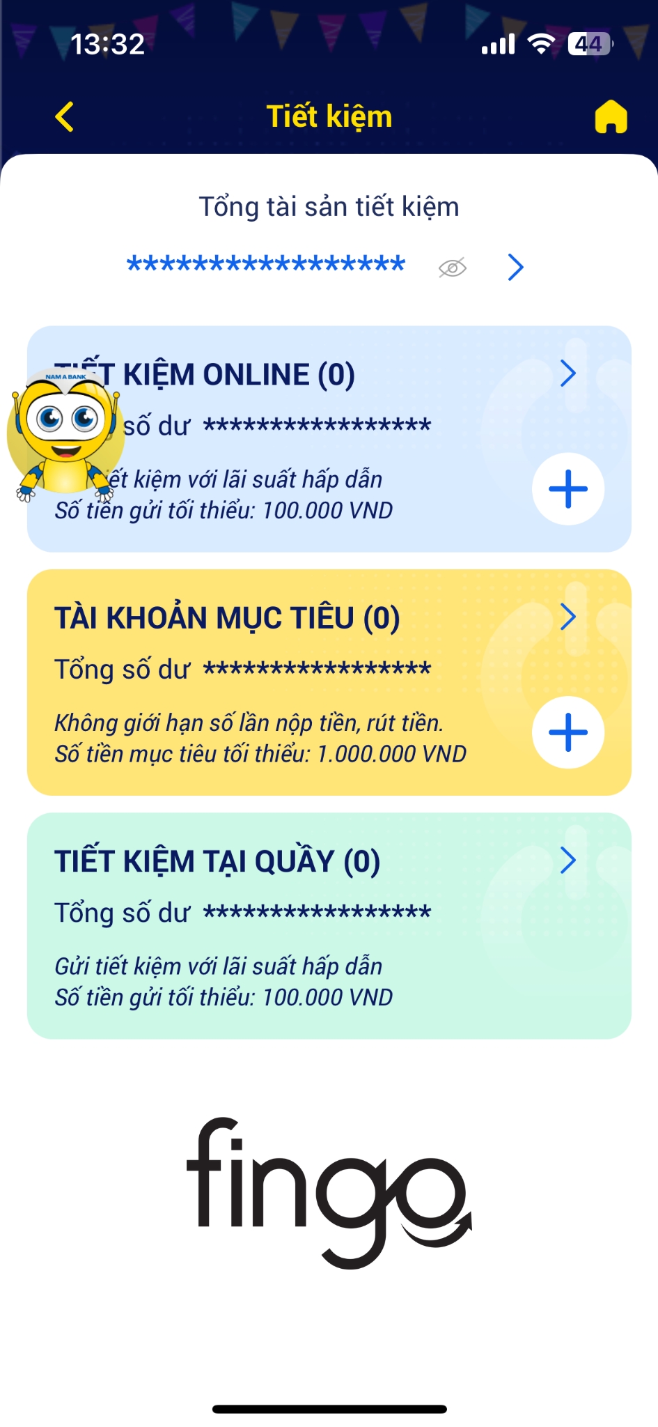 Cách gửi tiết kiệm online Nam A Bank bước 2